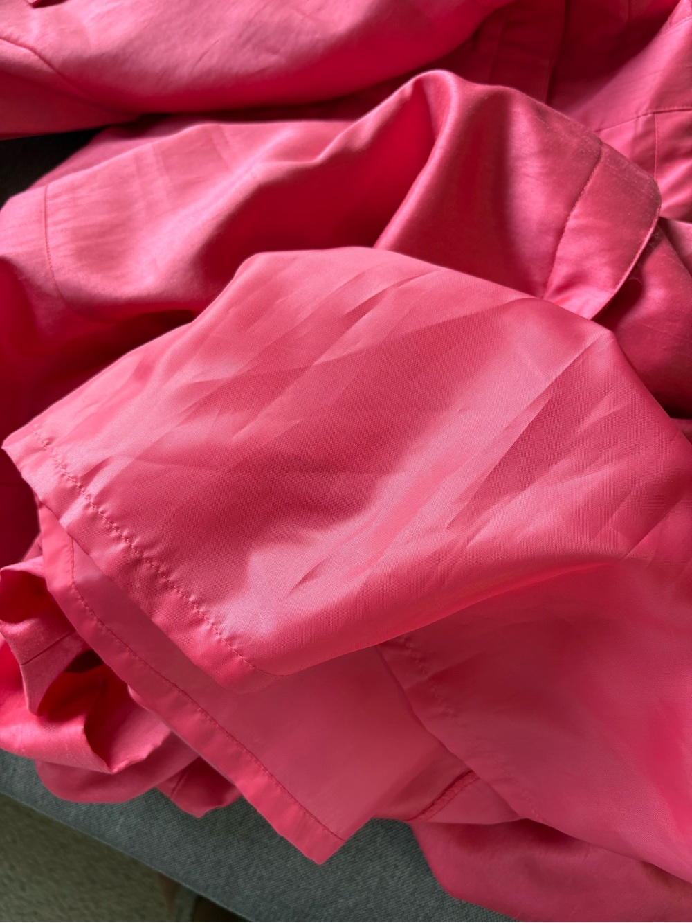 Kasper Hot Pink Classic Fit & Flare Dress w Tailored Princess Seams & Sash Sz 8 - Picture 11 of 15